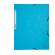 Cartellina con elastico - cartoncino lustre' - 3 lembi - 400 gr - 24 x 32 cm - turchese - conf. 25 pezzi - Exacompta - 55519E - 3130630555193 - DMwebShop
