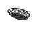 Cestino americano ovale - in plastica - 27,5 x 17,5 x 4 cm - nero - conf. 12 pezzi - Leone - t0509 - 8024112990693 - DMwebShop