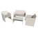 Salotto Valencia - bianco-grigio - set 4 elementi - Garden Friend - S1383023 - 8023755045890 - DMwebShop