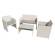 Salotto Valencia - bianco-grigio - set 4 elementi - Garden Friend - S1383023 - 8023755045890 - DMwebShop
