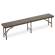 Panca pieghevole - in HDPE - 44 x 30 x 183 cm - noce - Garden Friend - P1714195 - 8023755052003 - DMwebShop