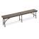 Panca Horeca pieghevole 44 x 30 x 183 cm HDPE noce - 25016