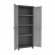 Armadio JWood 268 - 2 ante - PPL effetto legno - 68 x 37,5 x 170 cm - grigio tortora Terry 1002717