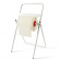 Porta bobina asciugatutto da terra - 40 x 44 x 80 cm - metallo - bianco - Perfetto - In Factory - 0464G - 8000957046474 - DMwebShop
