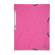 Cartellina con elastico cartoncino lustre 3 lembi 400 gr 24 x 32 cm rosa - 15627