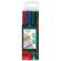 Pennarello Multimark universale con gomma astuccio 4 colori Faber Castell - 15494