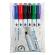 Pennarello a secco Memo per lavagne cancellabili punta conica 2,5 mm astuccio 6 colori - 15596
