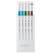 Fineliner Emott - tratto 0,4 mm - colori assortiti island - conf. 5 pezzi - Uni Mitsubishi - M PEM-SY 5C 4 - 4902778248317 - DMwebShop