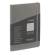 Taccuino EcoQua Plus - con elastico - rilegatura cucita - A5 - 5 mm - 80 fogli - righe - artracite - Fabriano - 19621001 - 8001348220602 - DMwebShop