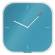 Orologio da parete Cosy silenzioso vetro blu - 25570