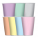 Bicchieri carta - 200 cc - colori assortiti soft rainbow pastello - conf. 8 pezzi - Big Party - 30431 - DMwebShop
