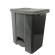 Contenitore mobile Ecoconti - a pedale - 60 lt - plastica riciclata - grigio - Medial International - 912672 - 8056324539162 - DMwebShop
