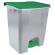 Contenitore mobile Ecoconti - a pedale - 60 lt - plastica riciclata - grigio-verde - Medial International - 912678 - 8056324539209 - DMwebShop