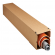 Scatola a tubo Square Box chiusura strip - 10,5 x 10,5 x 61 cm - avana - conf. 10 pezzi - Bong Packaging - 311600110 - 4250414139322 - DMwebShop