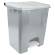 Contenitore mobile Ecoconti a pedale 60 lt plastica riciclata grigio bianco Medial 912670 - 27492