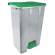Contenitore mobile Ecoconti a pedale 80 lt plastica riciclata grigio verde - 27494 Contenitore mobile Ecoconti a pedale 80 lt plastica riciclata grigio verde - 27494
