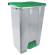 Contenitore mobile Ecoconti a pedale 80 lt plastica riciclata grigio verde Medial 912878 - 27494