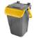 Contenitore portarifiuti Ecology con sportello e maniglione 35 lt grigio giallo - 27499 Contenitore portarifiuti Ecology con sportello e maniglione 35 lt grigio giallo - 27499