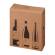 Scatola Wine Pack 3 bottiglie 30,5 x 10,8 x 36,8 cm cartone doppia onda avana - 27401