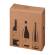Scatola Wine Pack 3 bottiglie 30,5 x 10,8 x 36,8 cm cartone doppia onda avana - 27401
