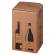 Scatola Wine Pack 4 bottiglie 21,2 x 20,4 x 36,8 cm cartone doppia onda avana - 27400