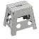 Sgabello alto Clic Clac - 30 x 22 x 32 cm - grigio - King Collection - S1407117/G - 8023755056445 - DMwebShop