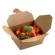 Contenitori rettangolari da asporto - 13 x 9 x 6,4 cm - carta kraft-PE avana - conf. 50 pezzi - Leone - H0711 - 8024112005557 - DMwebShop
