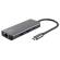 Adattatore multiporta Dalyx USB C 6 in 1 alluminio argento - 28996
