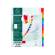 Separatore numerico 1/12 - cartoncino bianco 160 gr - tasti colorati - A4 maxi - Exacompta - 4112E - 3130630011125 - DMwebShop