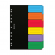 Separatore - 6 tasti neutri colorati - cartoncino 240 gr - A4 - multicolore - Rexel - Dox - D26606 - DMwebShop