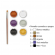 Ombretti Make Up - 5 ml - colori metal - conf. 6 pezzi - Giotto - 476400 - 8000825032240 - 88326_1 - DMwebShop