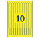 Braccialetti identificativi stampabili - giallo - 5 fogli - 10 et/fg - A4 - Avery - L4001-5 - 5014702134357 - 90134_3 - DMwebShop