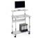 Pc Workstation System 80 VH - 80 x 56,4 x 92-122 cm - 3 ripiani - con ruote - grigio - Durable - 3718-10 - 4005546301785 - 68261_1 - DMwebShop