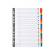Separatore alfabetico A-Z - cartoncino bianco 160 gr - tasti colorati - A4 - Exacompta - 1111E - 3130630011118 - 74627_1 - DMwebShop