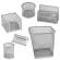 Set scrivania da 6 accessori - rete metallica - argento - Lebez - 1426-S - 8007509026397 - 58002_1 - DMwebShop