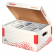 Scatola container Speedbox - Small - 25,2 x 35,5 cm - dorso 19,3 cm - bianco e rosso - Esselte - 623911 - 4049793026015 - 74729_1 - DMwebShop