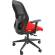 Poltrona semidirezionale Hubble Pro Memory - ignifuga - nero-rosso - con braccioli e ruote - Unisit - HUHUPM/BR/IR - 8050043745064 - 86769_1 - DMwebShop