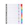 Separatore numerico 1/12 - cartoncino bianco 160 gr - tasti colorati - A4 maxi - Exacompta - 4112E - 3130630011125 - 74629_2 - DMwebShop