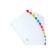 Separatore numerico 1/12 - cartoncino bianco 160 gr - tasti colorati - A4 maxi - Exacompta - 4112E - 3130630011125 - 74629_3 - DMwebShop