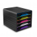 Cassettiera Smoove - 36 x 28,8 x 27 cm - 5 cassetti standard - nero-multicolore - Cep - 1071110411 - 3462159010632 - 83475_1 - DMwebShop