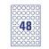 Etichette adesive L4850REV - carta bianca - rimovibile - Ø 25 mm - 48 etic. Per foglio - conf. 25 fogli A4 - Avery - L4850REV-25 - 5014702134128 - 91778_1 - DMwebShop