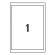 Etichette coprenti BlockOut - 25 fogli A4 - 1 etichetta per foglio - 199,6 x 289,1 mm - bianco - laser - Avery - L4610-25 - 5014702139918 - 91797_1 - DMwebShop