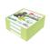 Contenitore in plastica con foglietti - bianco - 10 x 10 x 5 cm - carta riciclata - Ikona - 09686 - 8004957096866 - DMwebShop