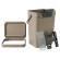 Pattumiera Gino - per rifiuti organici - 24 x 19 x 35,5 cm - 12 lt - marrone - Perfetto - 29126 - 8052474291264 - 94947_1 - DMwebShop