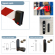 Kit testina Rondo Tensa - nastro estensibile - 10 mt - rosso-bianco - con fissaggio magnetico - Studio T - 1214229 - 94343_1 - DMwebShop