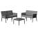 Salotto Panka - antracite - set 4 elementi - Grandsoleil - S7731Y - 8005465973861 - DMwebShop