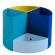 Portapenne modulare The Quarter Bee Blue - 12 x 12 x 8,3 cm - multicolore - Exacompta - 68202D - 9002490682026 - 98621_1 - DMwebShop