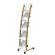 Portariviste da terra - 5 tasche - 34 x 50 x 165 cm - legno-ABS - bianco - Alba - DD5PMW BC - 3129710017829 - DMwebShop