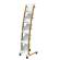 Portariviste da terra - 5 tasche - 34 x 50 x 165 cm - legno-ABS - bianco - Alba - DD5PMW BC - 3129710017829 - DMwebShop