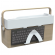 Organizer portatile da scrivania Ergobox S - 42,5 x 23 x 15 cm - legno-PET-ABS - legno-bianco-grigio - Alba - DKBOX